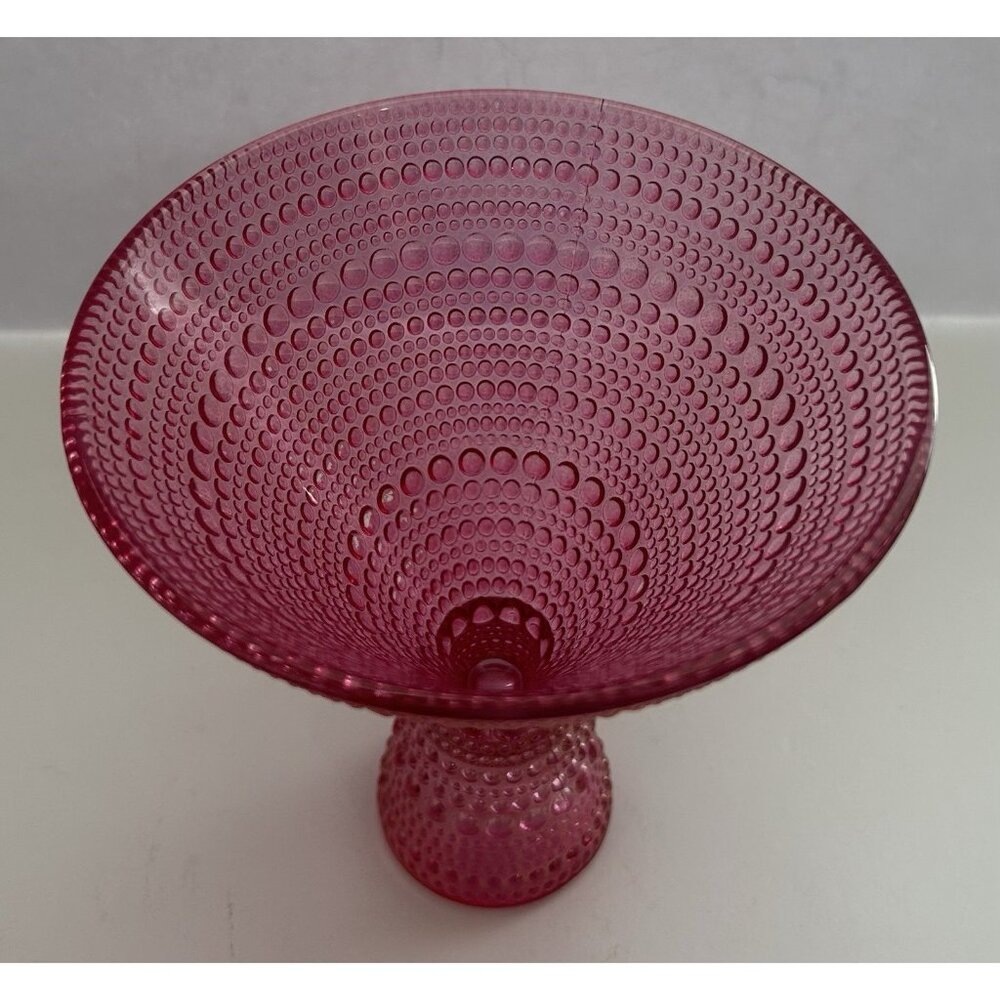 1 Fortessa Jupiter Pink Beaded Hobnail Martini Glass Charming Elegant Stylish - Picture 3 of 9
